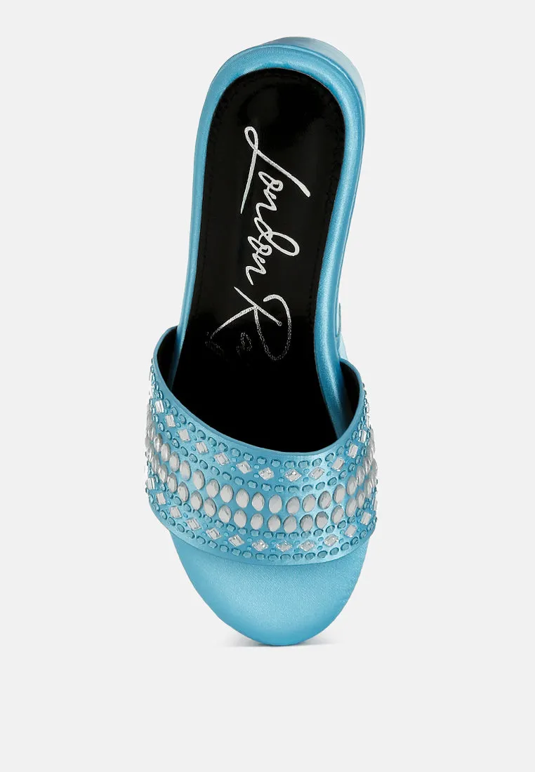 Batanga Diamante & Rhinestone Detail Stylish Flatforms