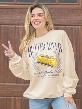 'Butter Lover' Crewneck Pullover by Simply Southern