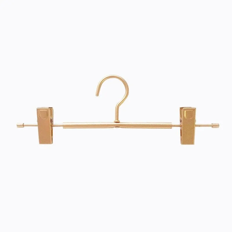 Chic Rose Gold and Golden Aluminum Heavy-Duty Hangers for Stylish Closet Organization