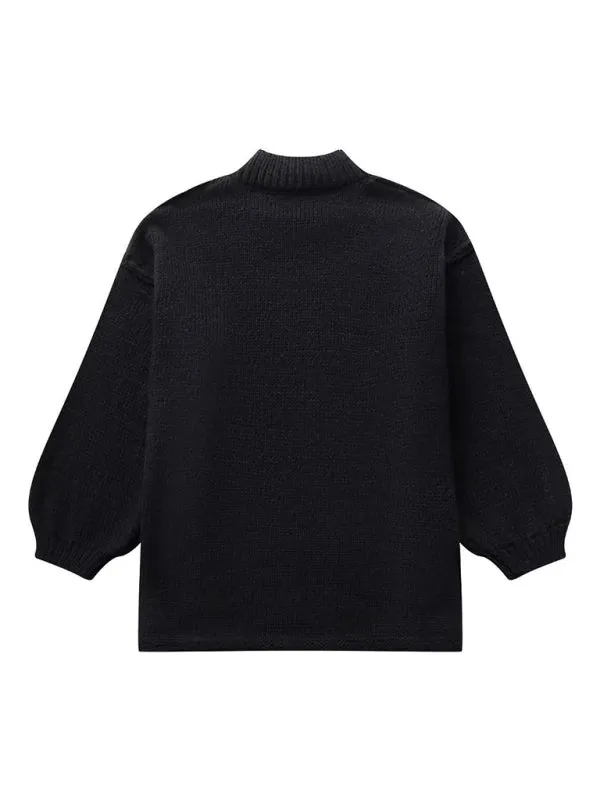 Cozy Oversized Jumper with Exposed Seams