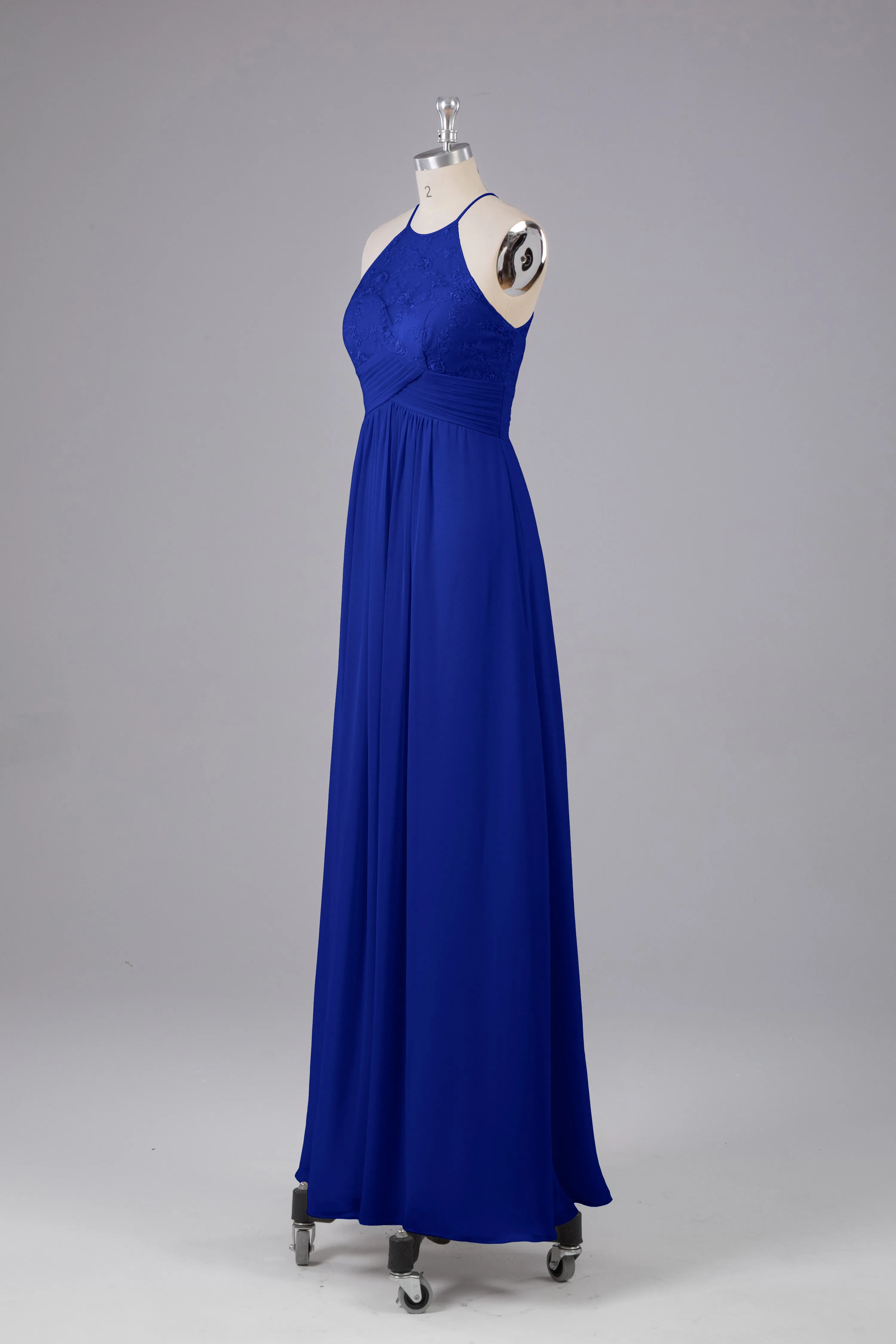 Elegant Halter Keyhole Chiffon Bridesmaid Dresses