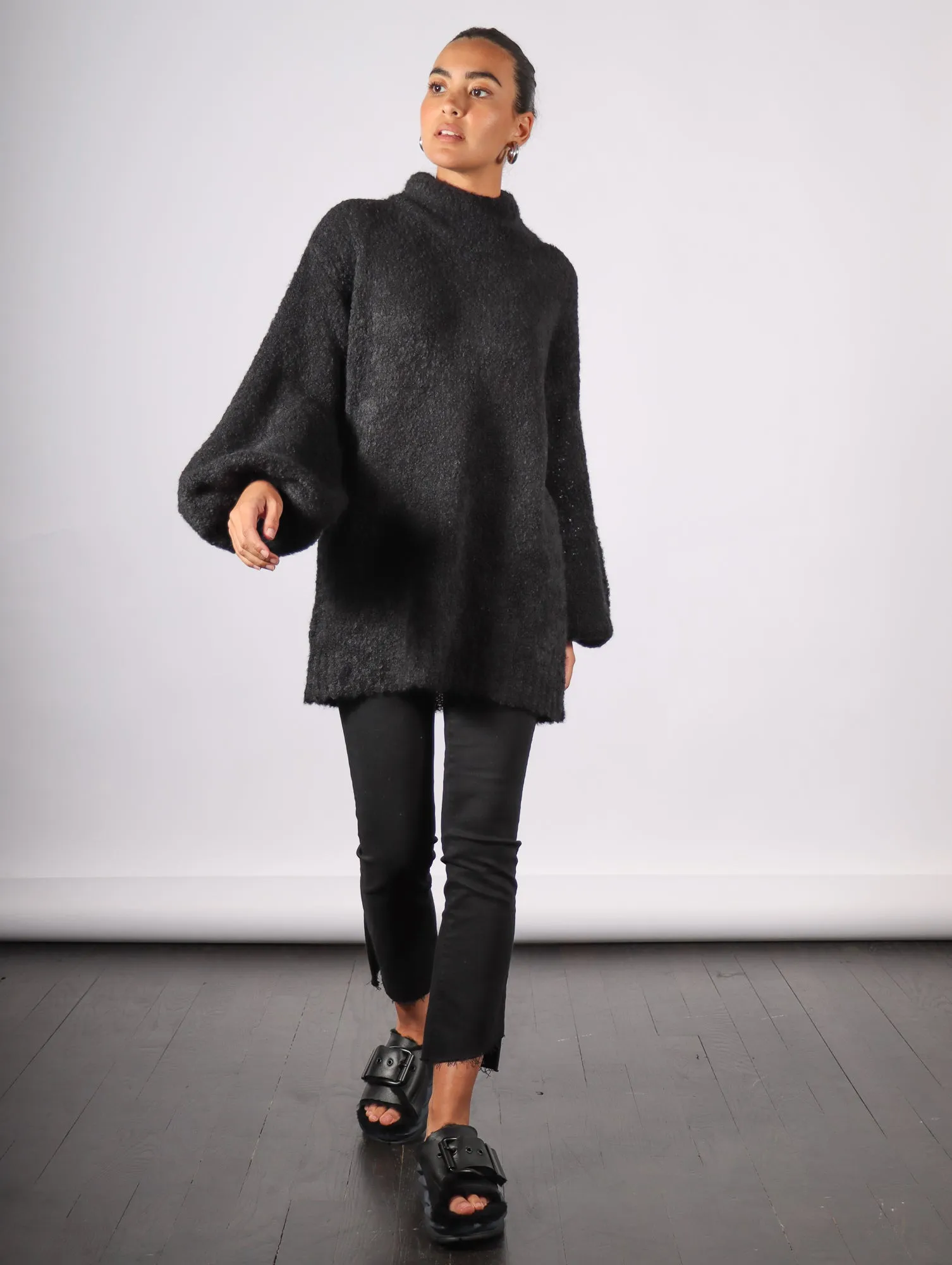 Emin Sweater in Black by Rodebjer