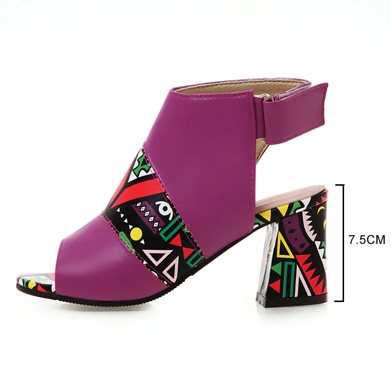 Ethnic Stylish Print Pumps