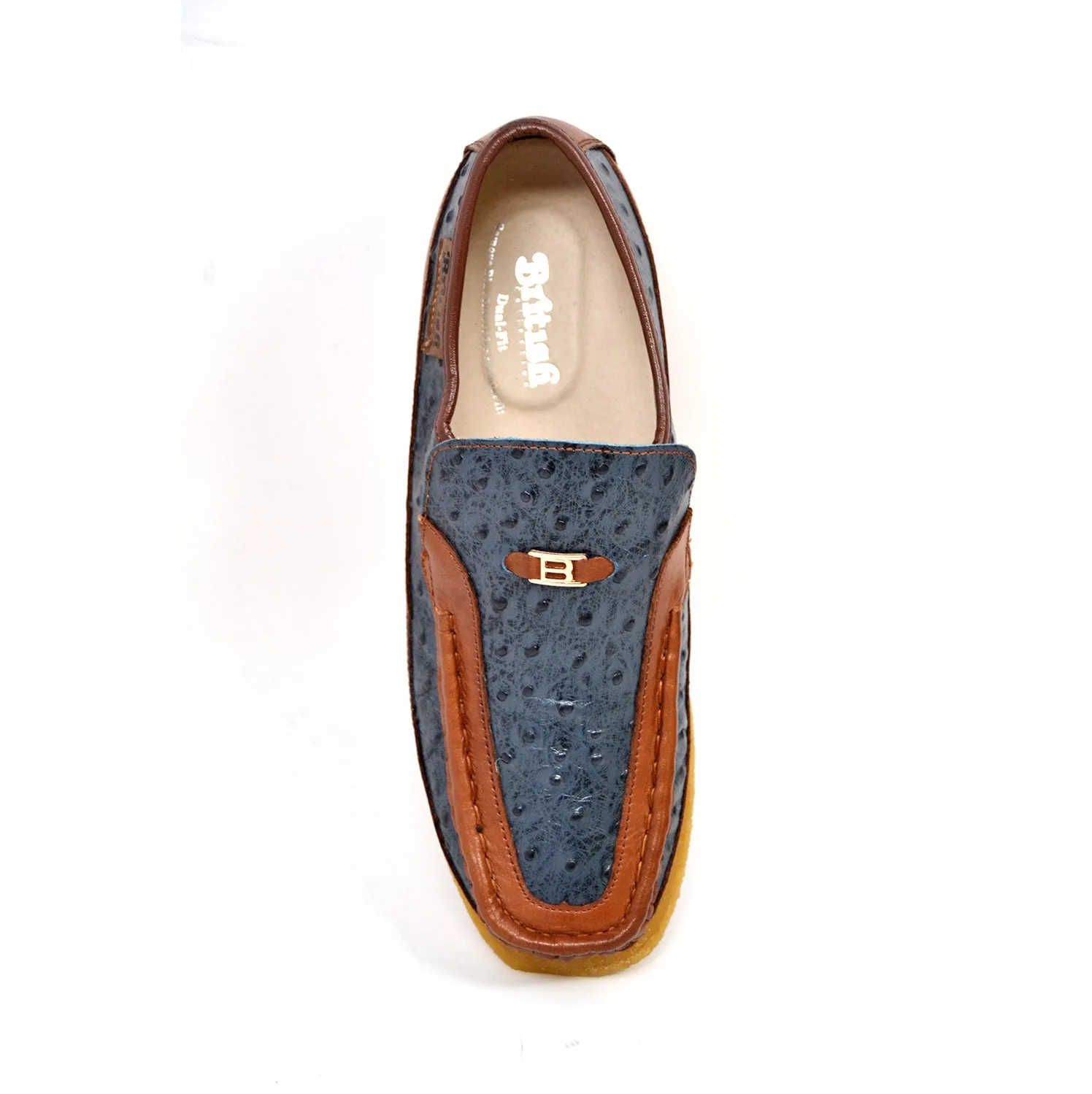 Harlem Ostrich Leather - Stylish and Comfortable Slip On Shoes