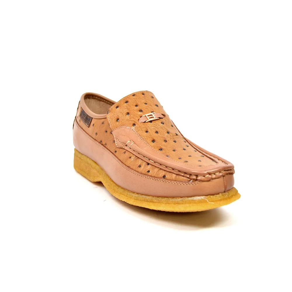 Harlem Ostrich Leather - Stylish and Comfortable Slip On Shoes