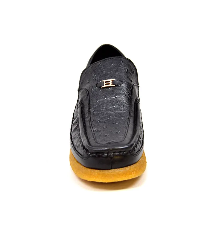 Harlem Ostrich Leather - Stylish and Comfortable Slip On Shoes