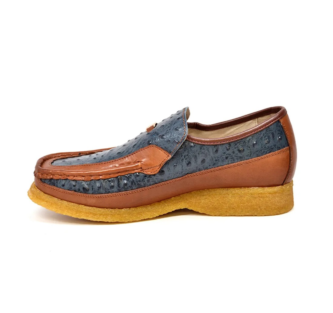 Harlem Ostrich Leather - Stylish and Comfortable Slip On Shoes