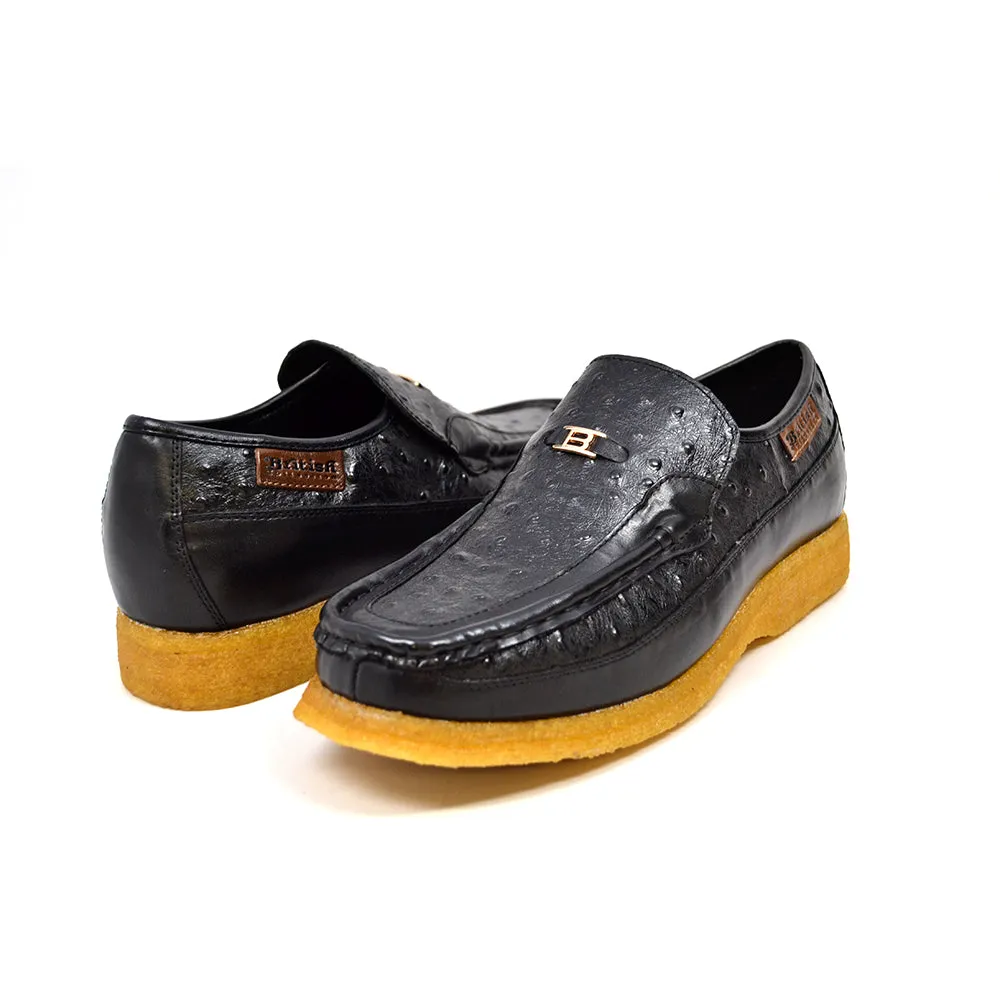 Harlem Ostrich Leather - Stylish and Comfortable Slip On Shoes