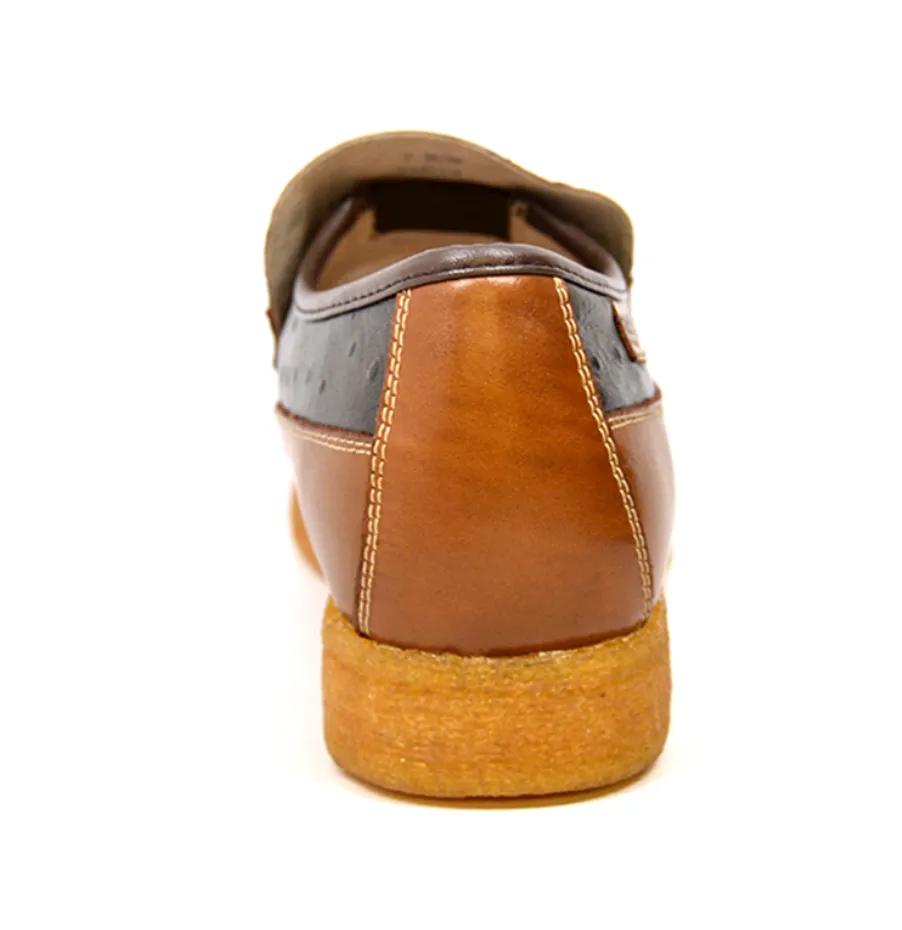 Harlem Ostrich Leather - Stylish and Comfortable Slip On Shoes