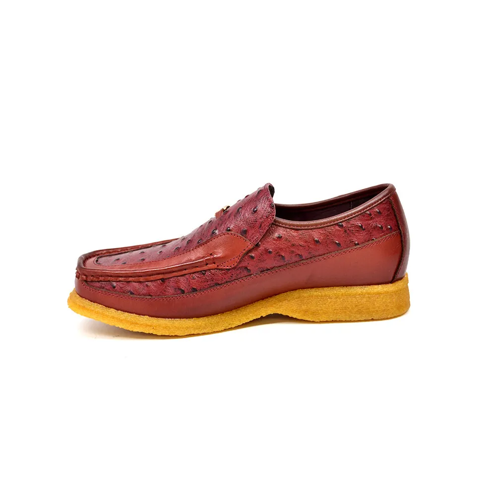 Harlem Ostrich Leather - Stylish and Comfortable Slip On Shoes