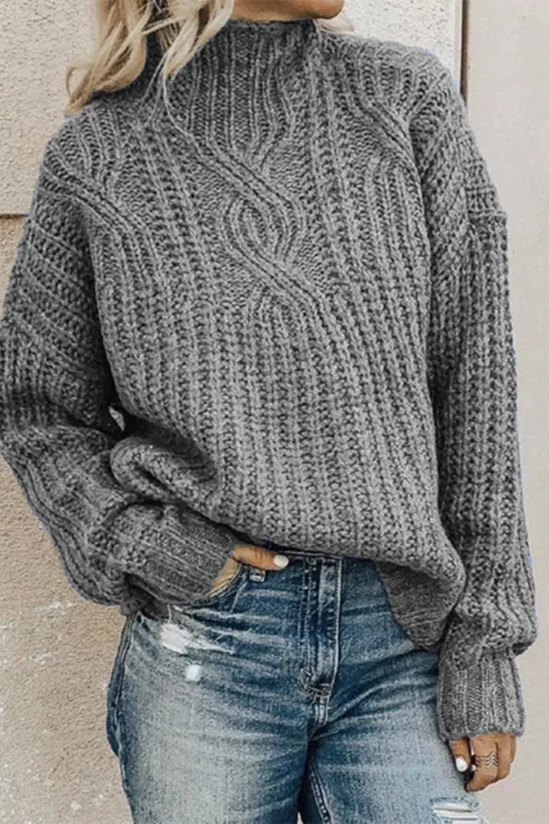 HUR1385 Cozy Cable Knit Sweater