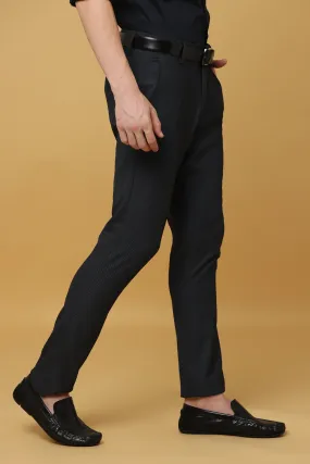 Ivyn legant Charcoal Blue Formal Trousers