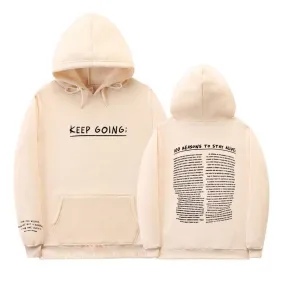 Letter Printing Long-sleeved Drawstring Hooded Sweatshirt With Pockets Fashion Sports Hoodie Womens Clothing