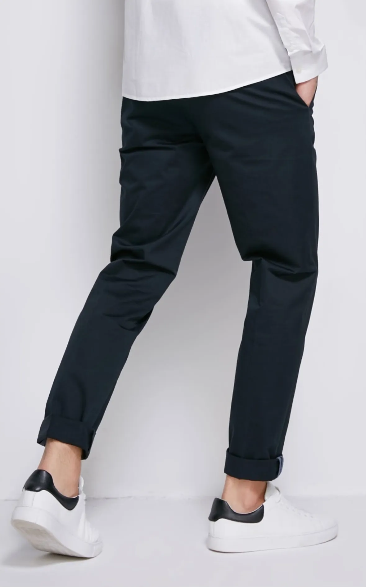 Men's Slim Fit Lycra & Cotton Elastic Fabric Casual Pants