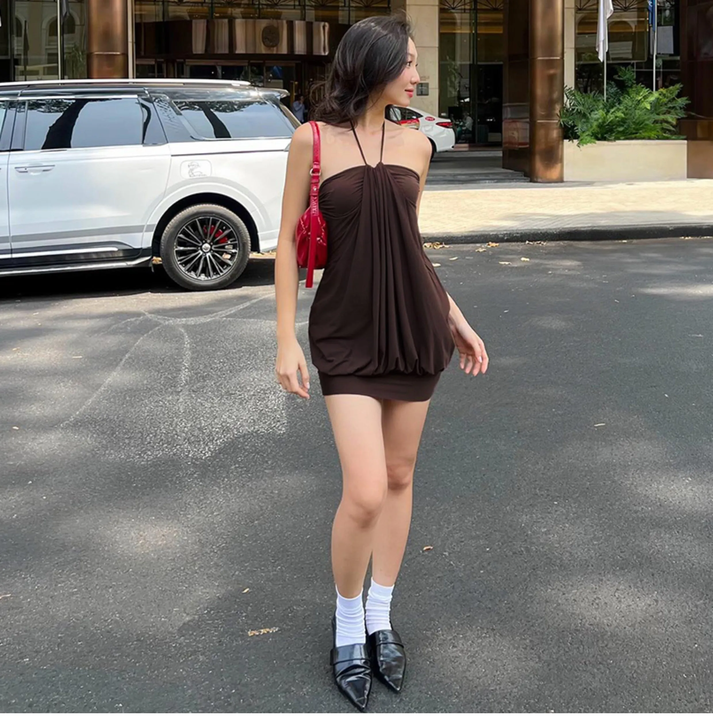 Noemie Halter Mini Dress