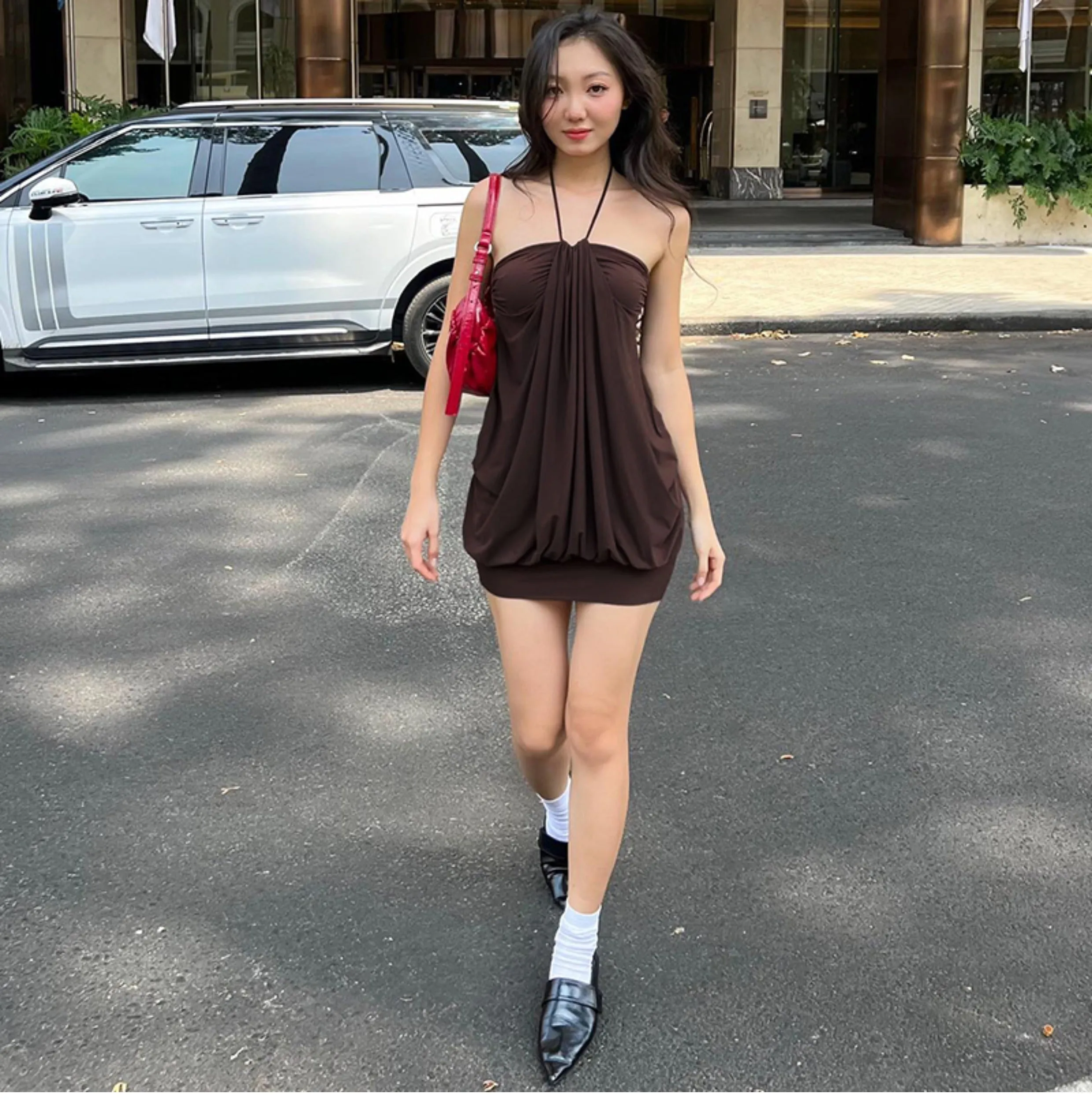 Noemie Halter Mini Dress