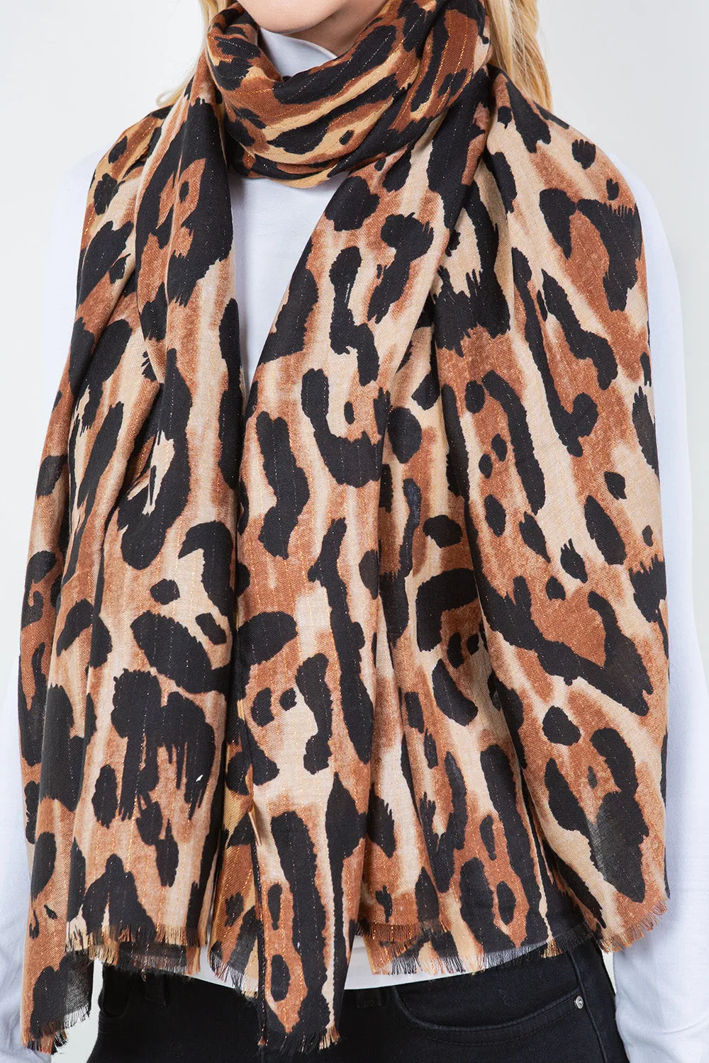 OP-4304 Leopard Scarf