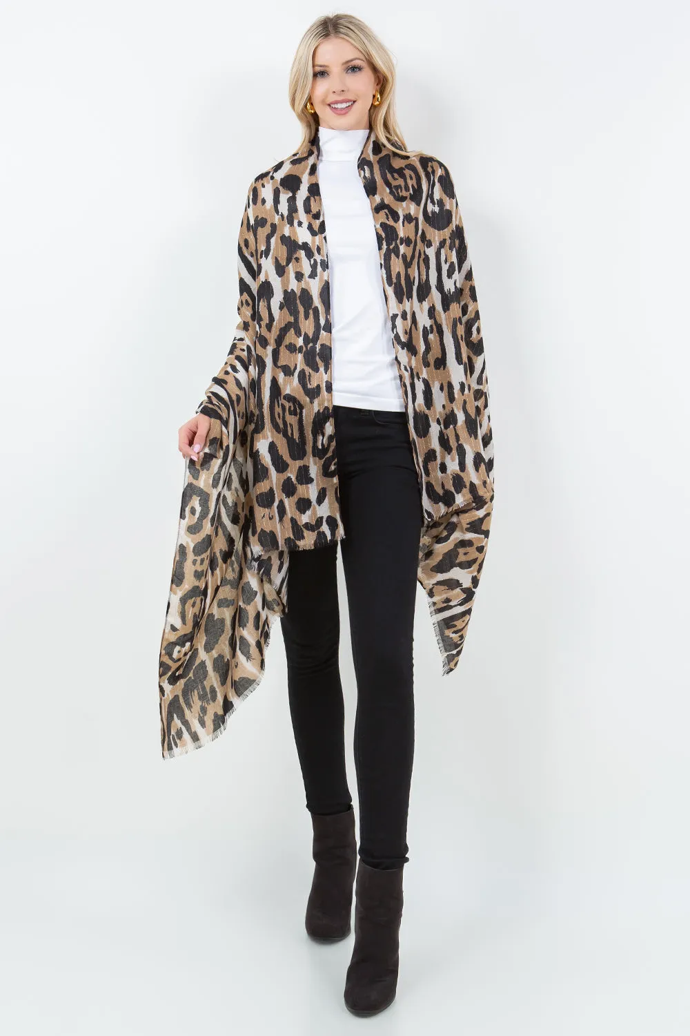 OP-4304 Leopard Scarf