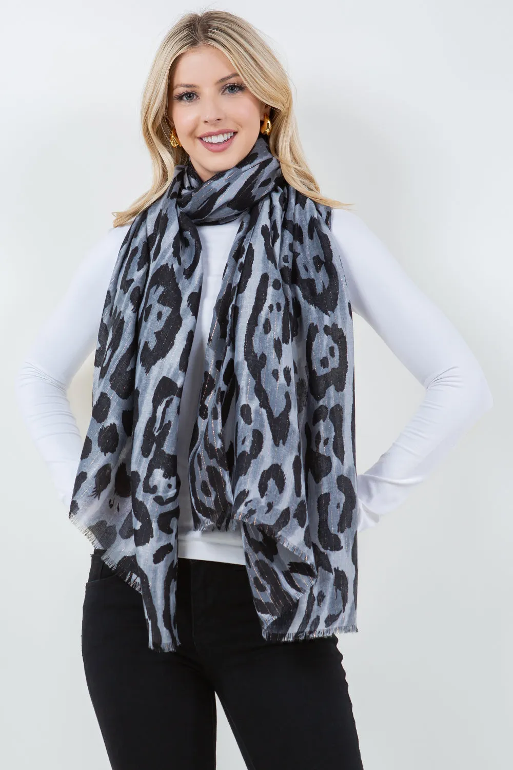 OP-4304 Leopard Scarf