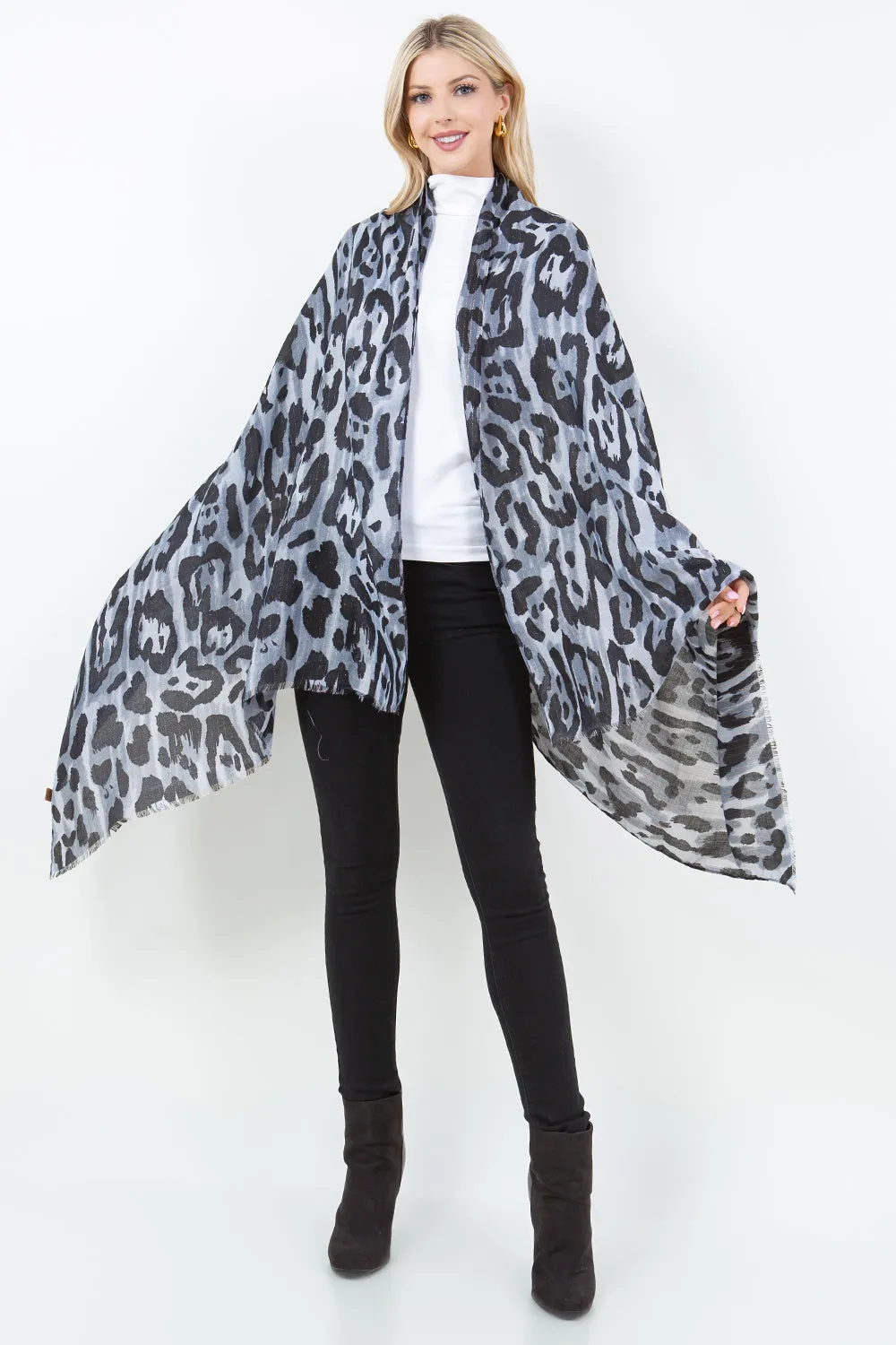 OP-4304 Leopard Scarf