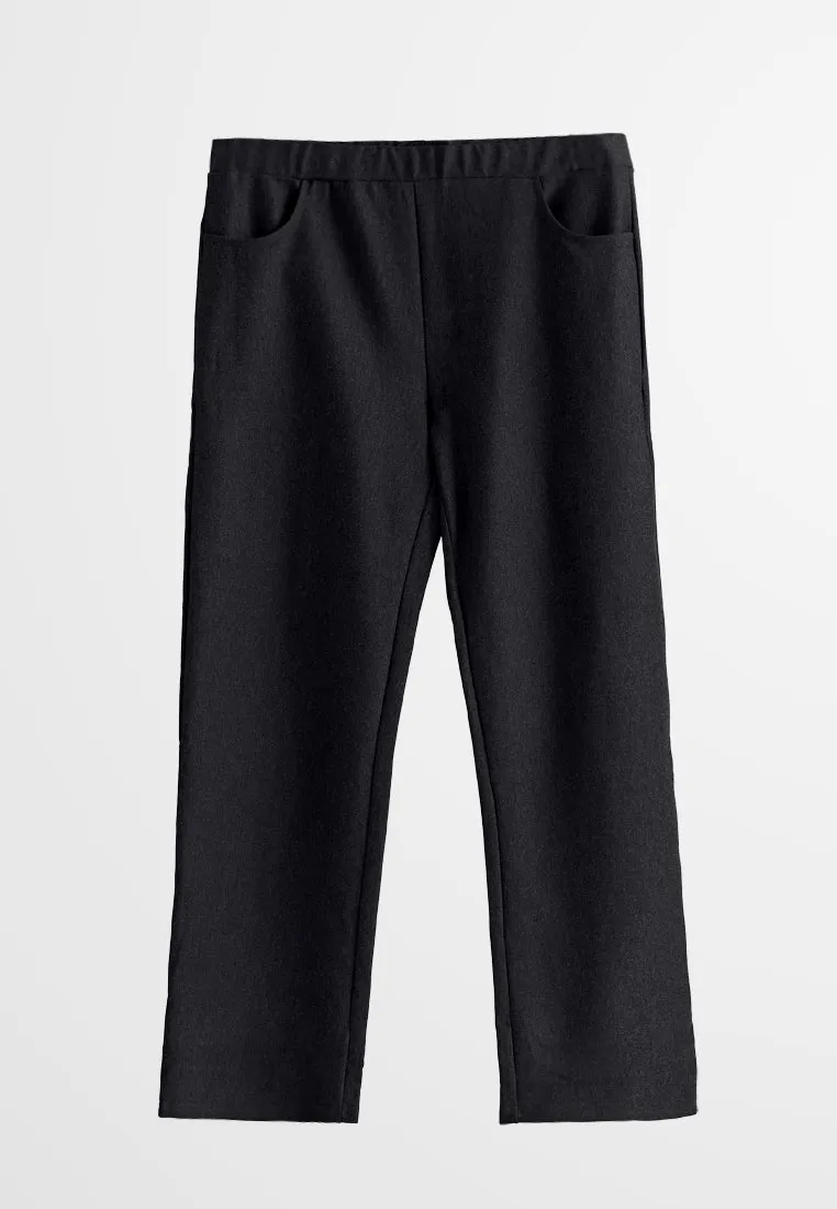 Phillipa SMART Straight Cut Work Pants - Black