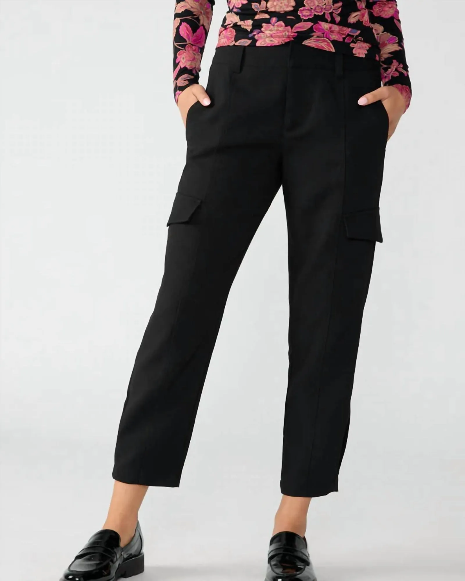 Polished Cargo Pant in Black | Black