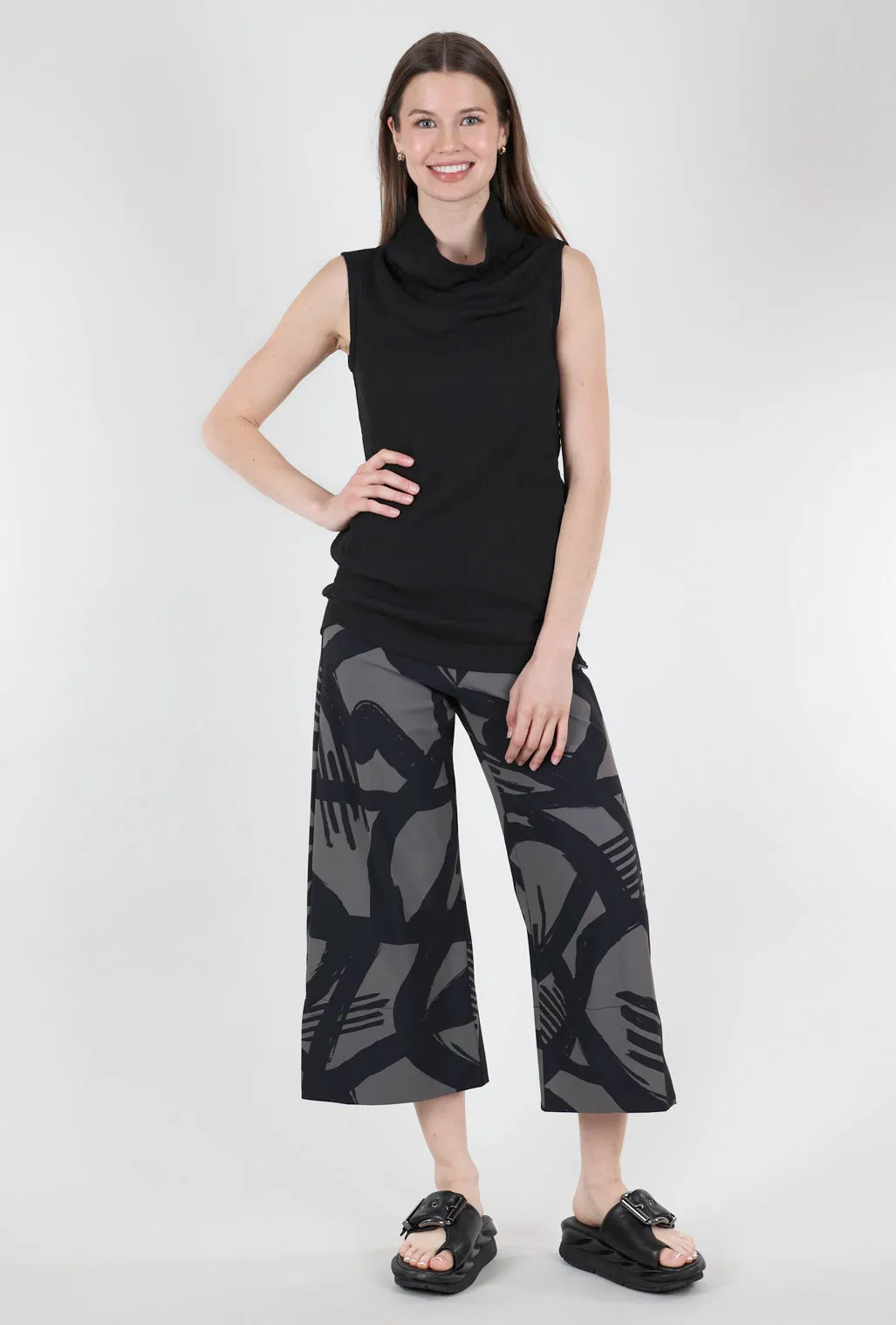 Print Holiday Pant, Ravello Latte