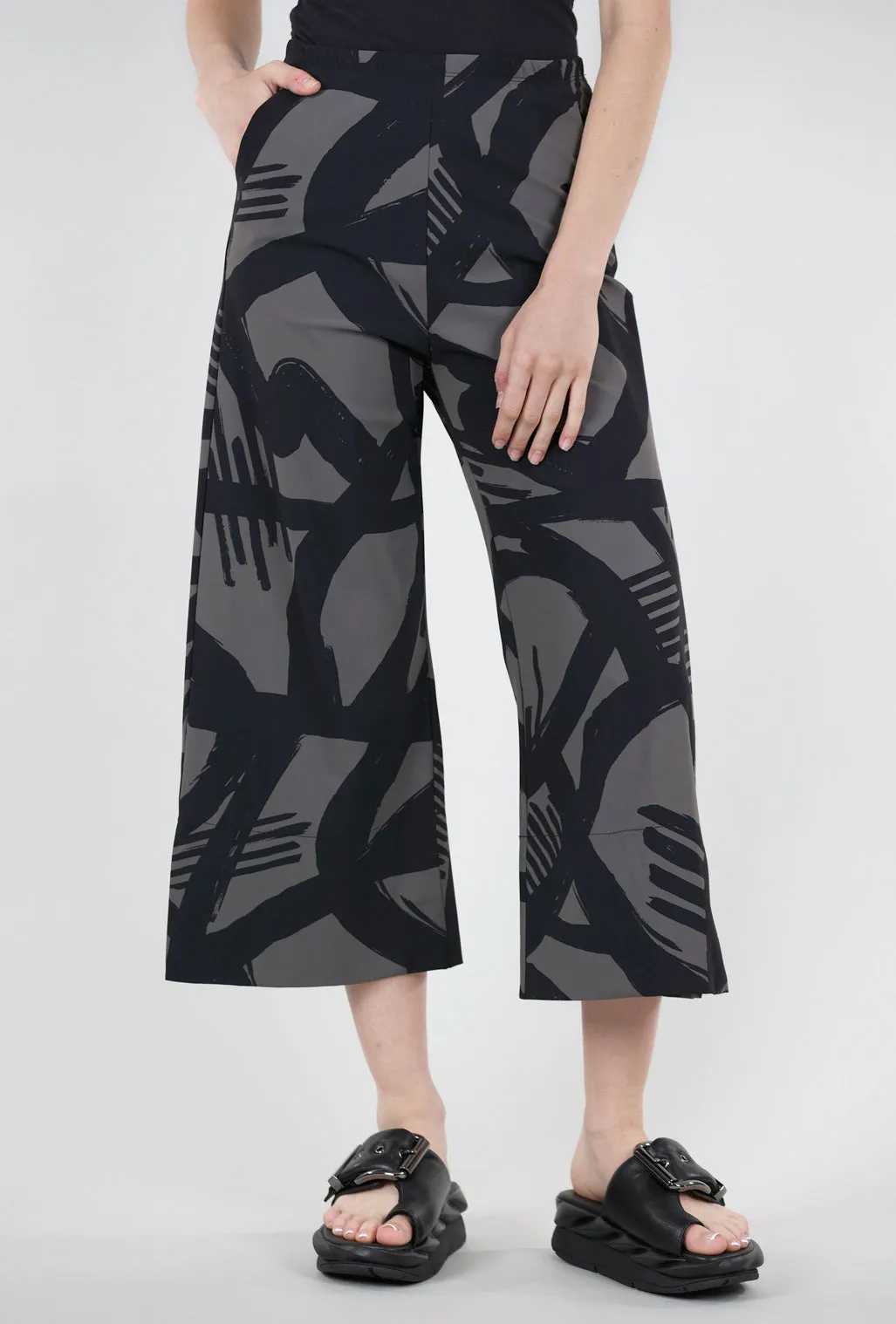 Print Holiday Pant, Ravello Latte