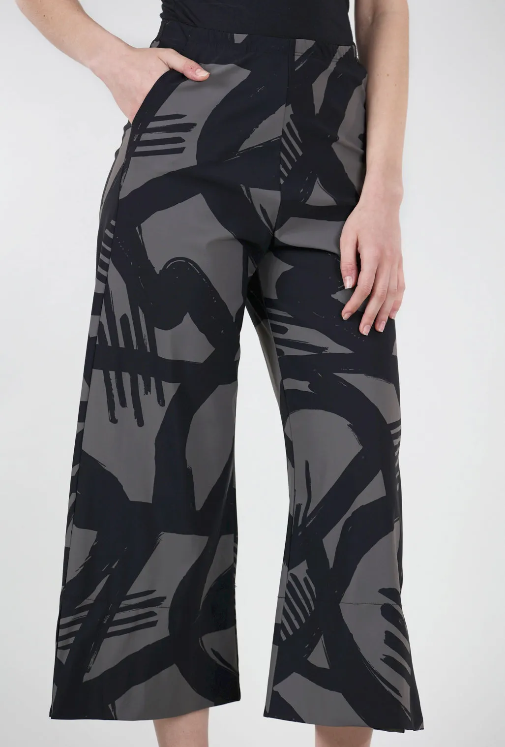 Print Holiday Pant, Ravello Latte