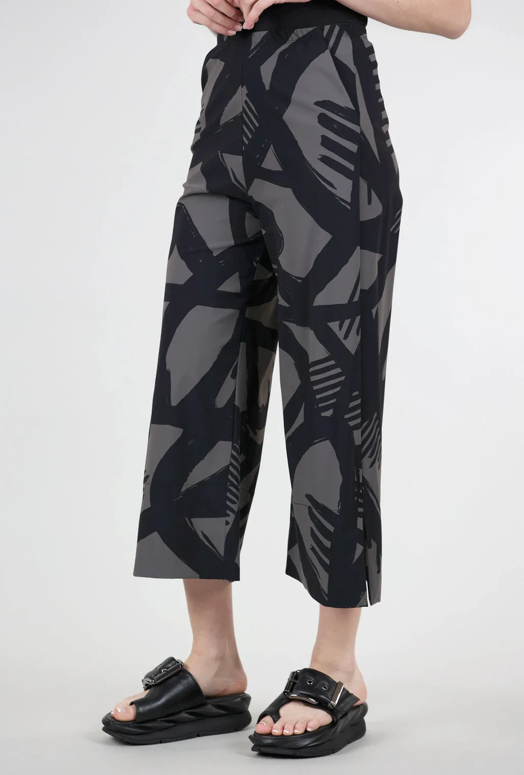 Print Holiday Pant, Ravello Latte