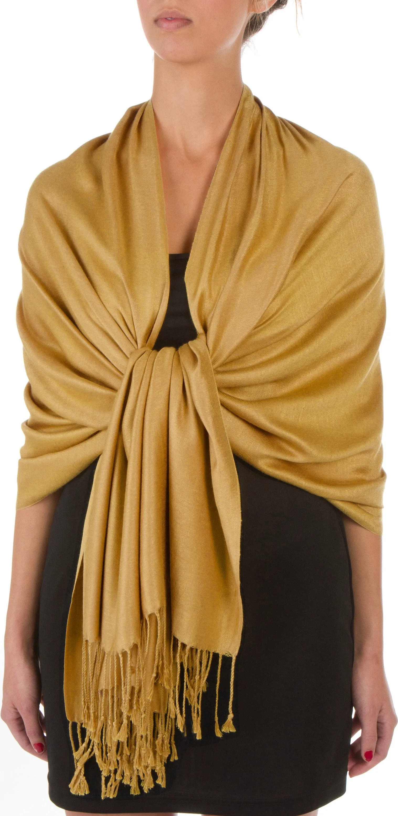 Sakkas 78" X 28" Rayon from Bamboo Soft Solid Pashmina Shawl / Wrap / Stole