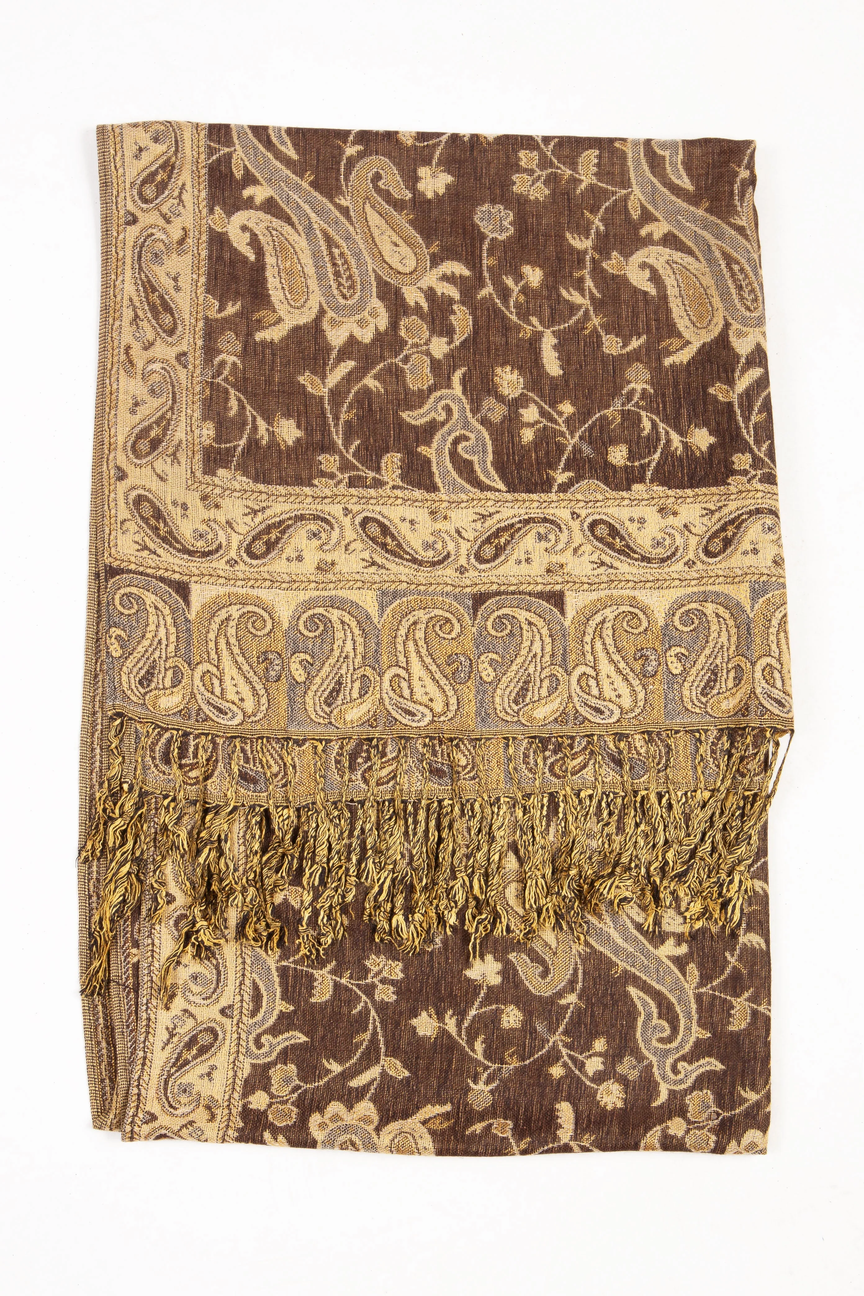 Sakkas Double Layer Jacquard Paisley Pashmina Shawl / Wrap / Stole