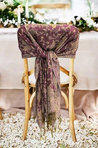 Sakkas Double Layer Jacquard Paisley Pashmina Shawl / Wrap / Stole