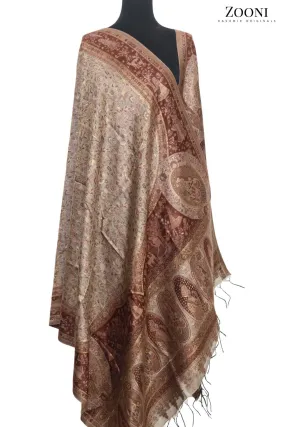 Superfine Kaani Jaamawar Silk Summer Shawl - Mughlia