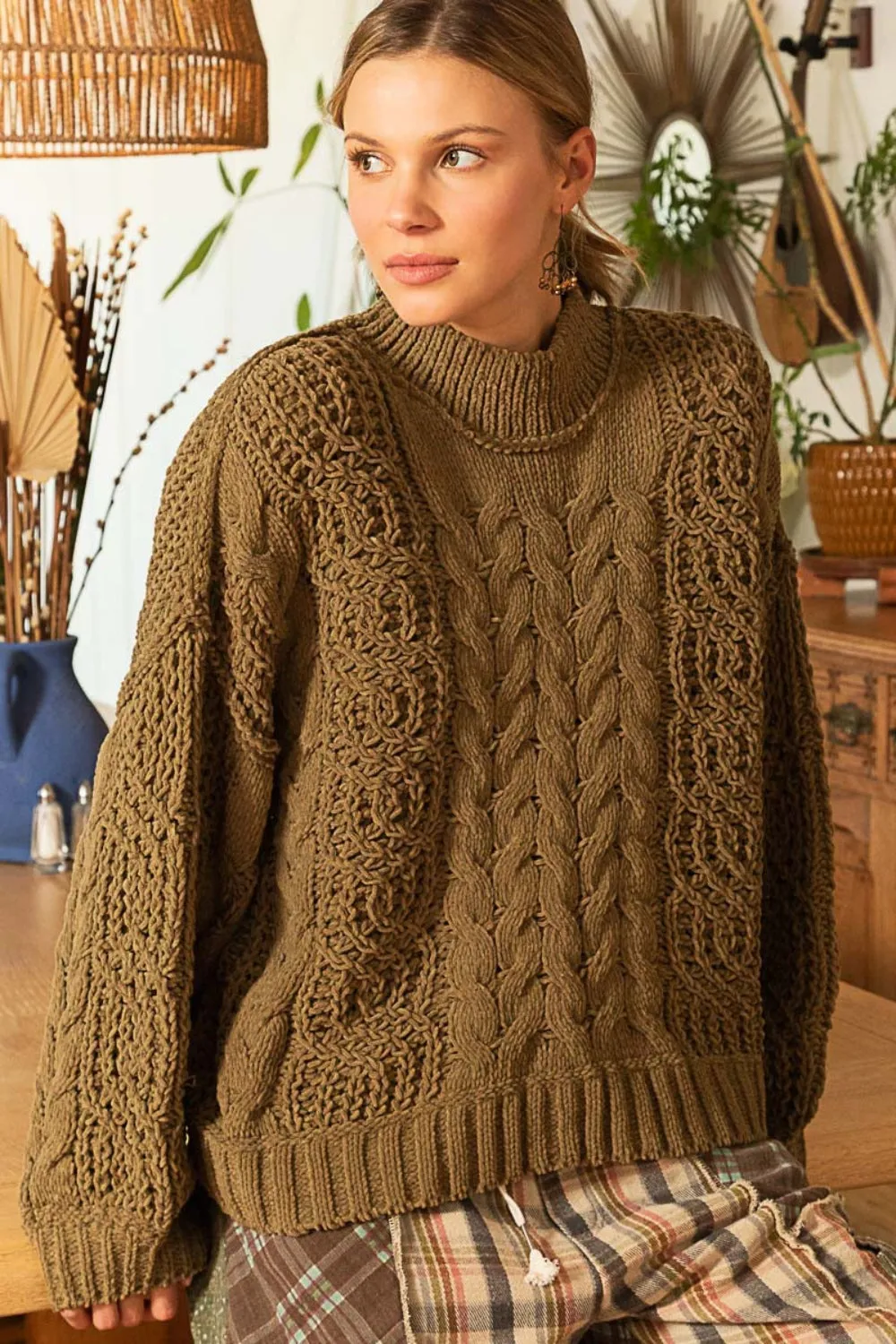 Timberline Texture Cable Knit Sweater