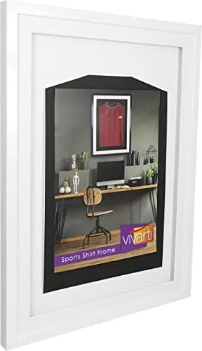 Vivarti DIY Gloss White Sports Shirt Display Frame