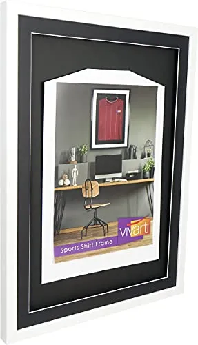 Vivarti DIY Gloss White Sports Shirt Display Frame