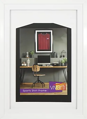 Vivarti DIY Gloss White Sports Shirt Display Frame