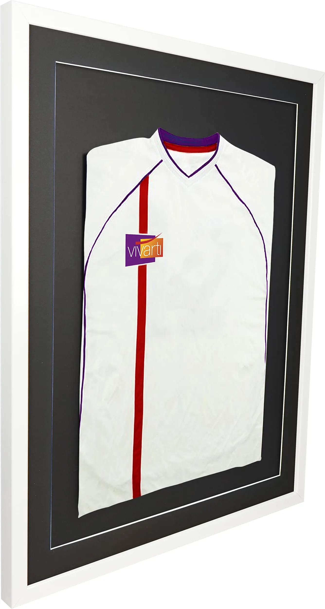 Vivarti DIY Gloss White Sports Shirt Display Frame