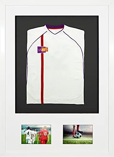 Vivarti DIY Gloss White Sports Shirt Display Frame