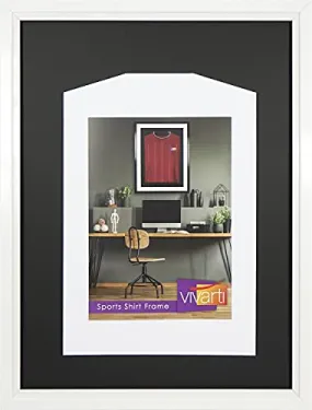 Vivarti DIY Gloss White Sports Shirt Display Frame