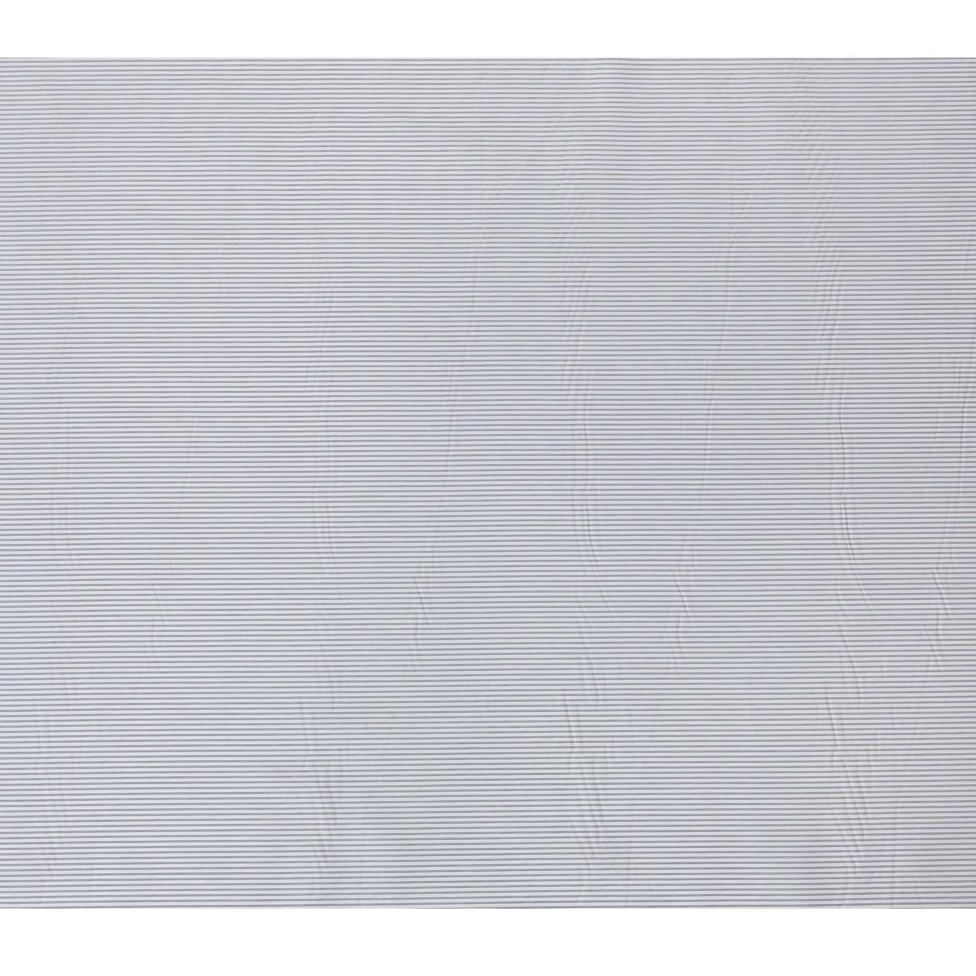 White and Grey Micro Striped 100% Cotton Shirting Fabric, 150 cm Width, Made in Italy-D20475